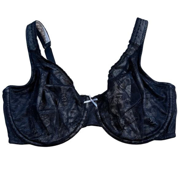 Cacique Bra 38DDD Modern Lace Covered Unlined Full Coverage Underwire Sexy - Picture 1 of 7